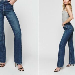 Reformation Cynthia High Rise Straight Jeans